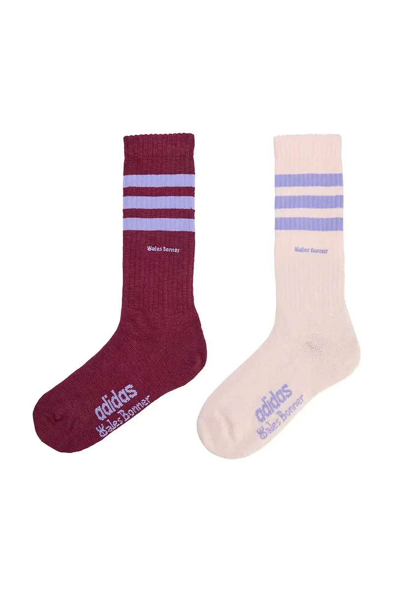 calzini Wb 3S Sock pacco da 2 colore granata KD7727