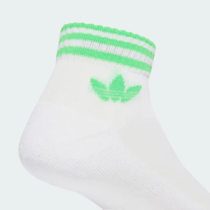 Calzino '3-Stripes Ankle 3 Pairs' blu / verde chiaro / rosso / bianco miniatura 3