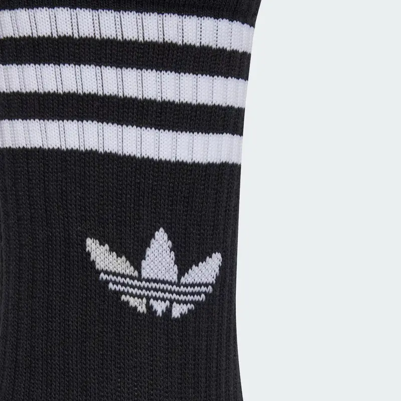 Calzino 3-Stripes Crew 6 Pairs nero / bianco miniatura 3