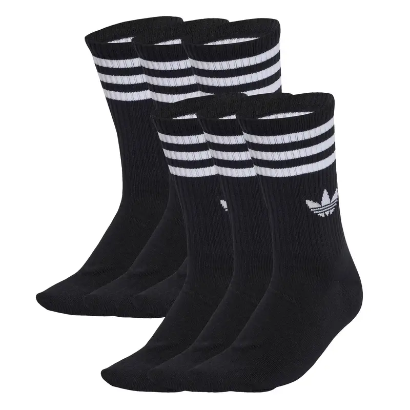 Calzino 3-Stripes Crew 6 Pairs nero / bianco