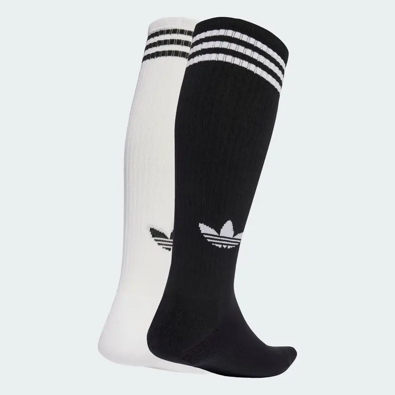 Calzino '3-Stripes Knee 2' nero / bianco miniatura 2