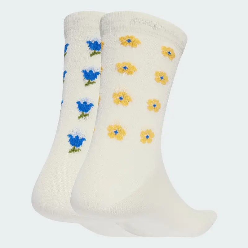 Calzino Adidas Originals x Liberty London blu / giallo / verde / bianco miniatura 2