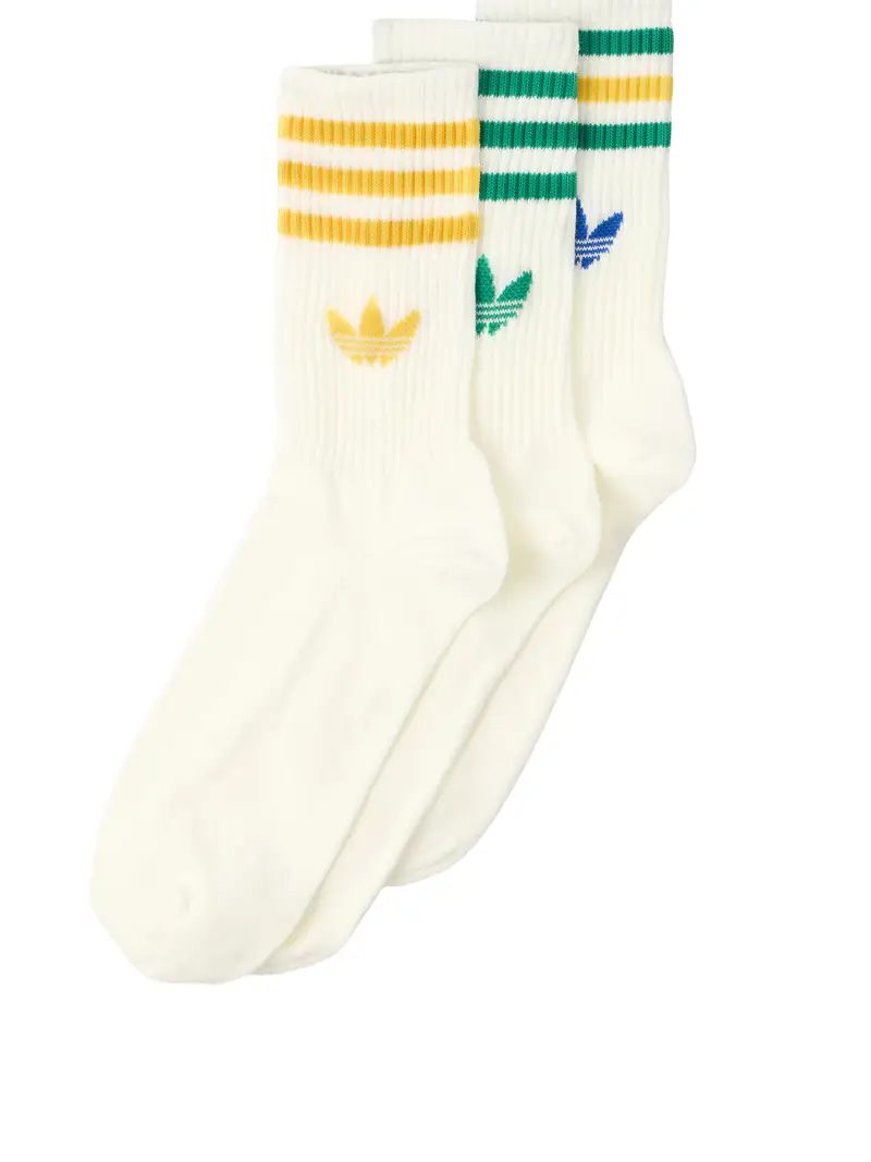 Calzino blu / giallo oro / verde / bianco