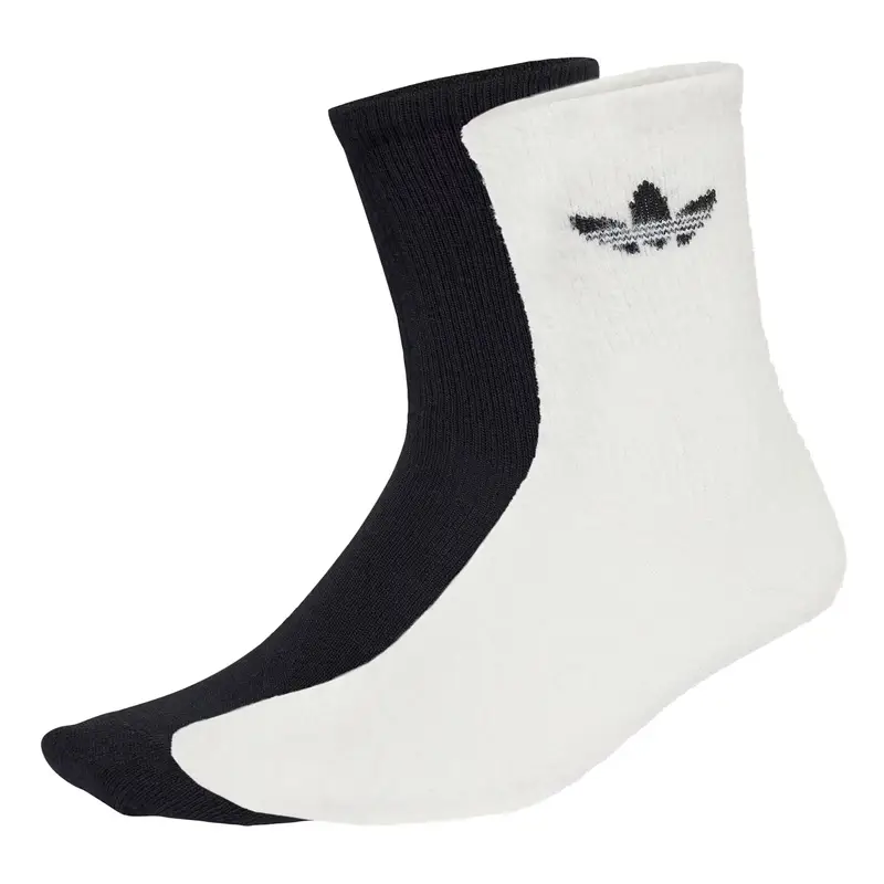 Calzino 'Fluffy Crew Sock 2 Pairs' nero / bianco