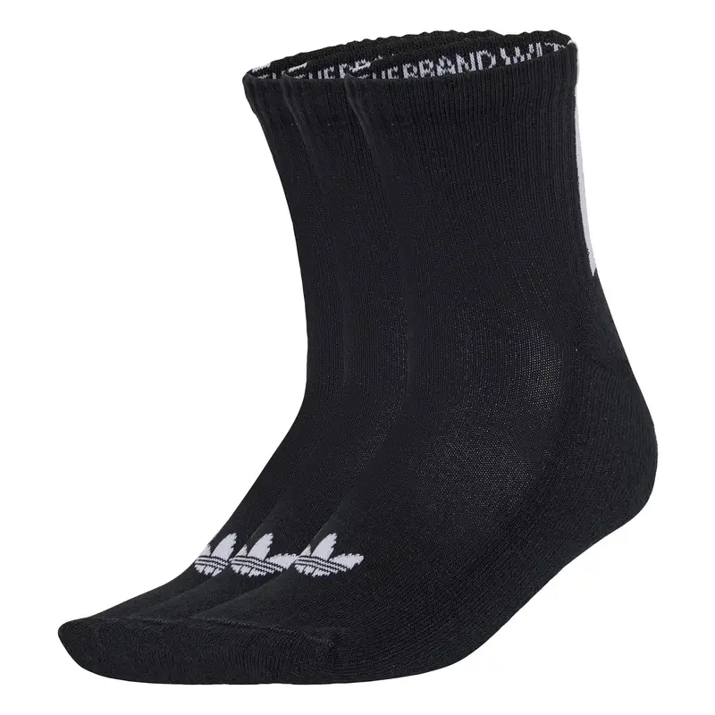 Calzino Quarter 3 Back Stripes 3 Pairs grigio / nero