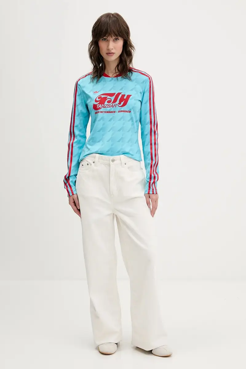 camicia a maniche lunghe Footie Aop Ls colore blu JW0271 miniatura 2