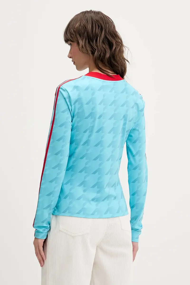 camicia a maniche lunghe Footie Aop Ls colore blu JW0271 miniatura 3