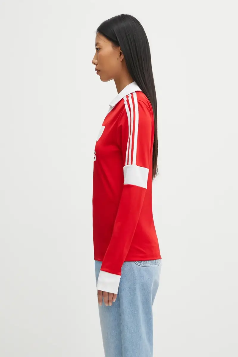 camicia a maniche lunghe Footie Collar T colore rosso JW0272 miniatura 2