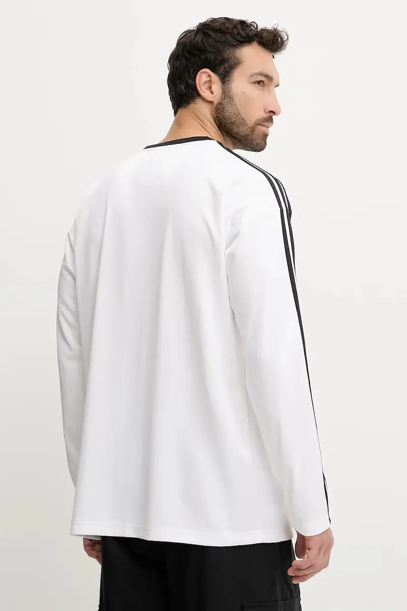 camicia a maniche lunghe Jacq Jersey Ls colore bianco con applicazione JX1519 miniatura 3