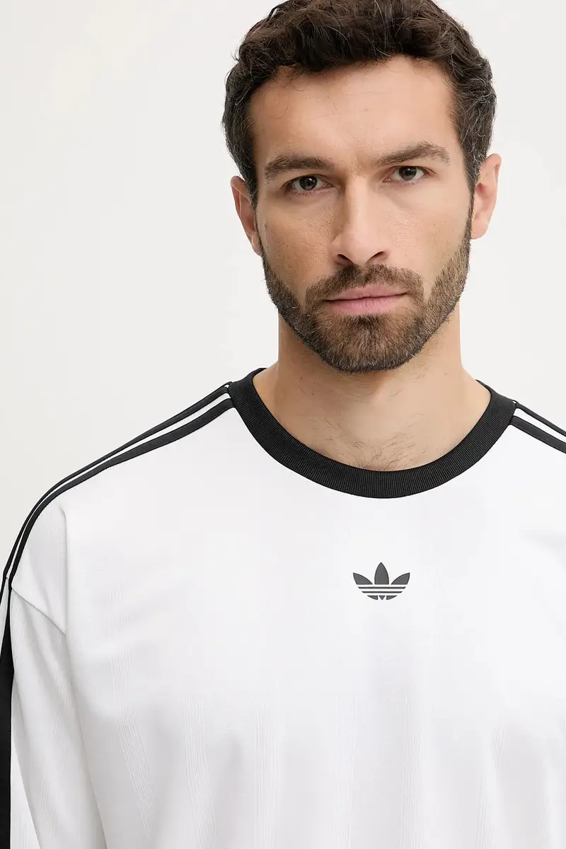 camicia a maniche lunghe Jacq Jersey Ls colore bianco con applicazione JX1519 miniatura 4