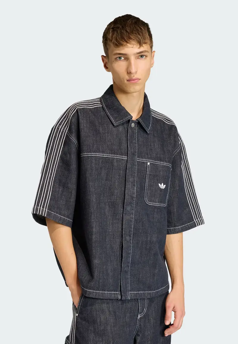 Camicia blu notte miniatura 2