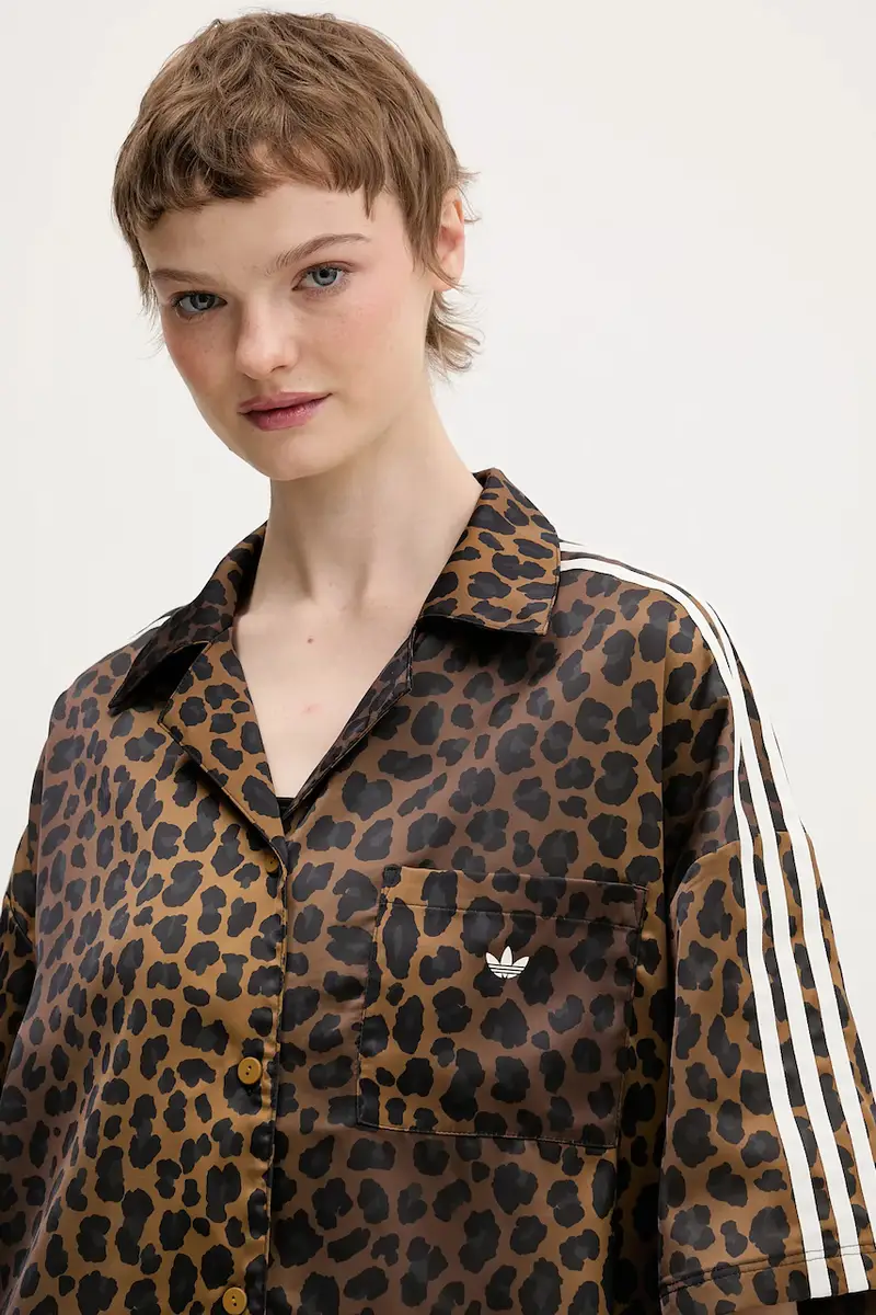 camicia donna colore marrone KA2678 miniatura 4