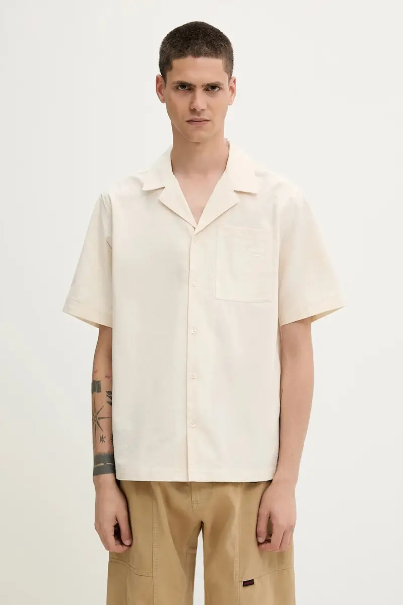 camicia in cotone Essential uomo colore beige JD2456