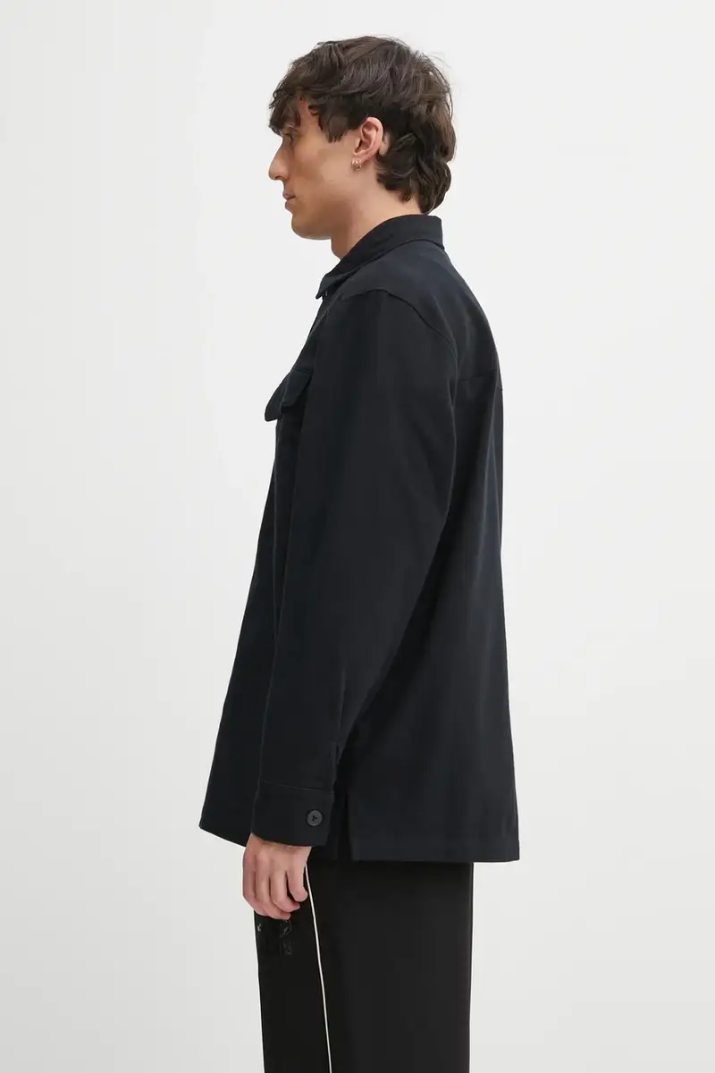 camicia in cotone P Ess Shi uomo colore nero JW0118 miniatura 2