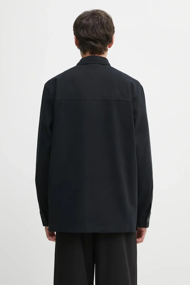 camicia in cotone P Ess Shi uomo colore nero JW0118 miniatura 3