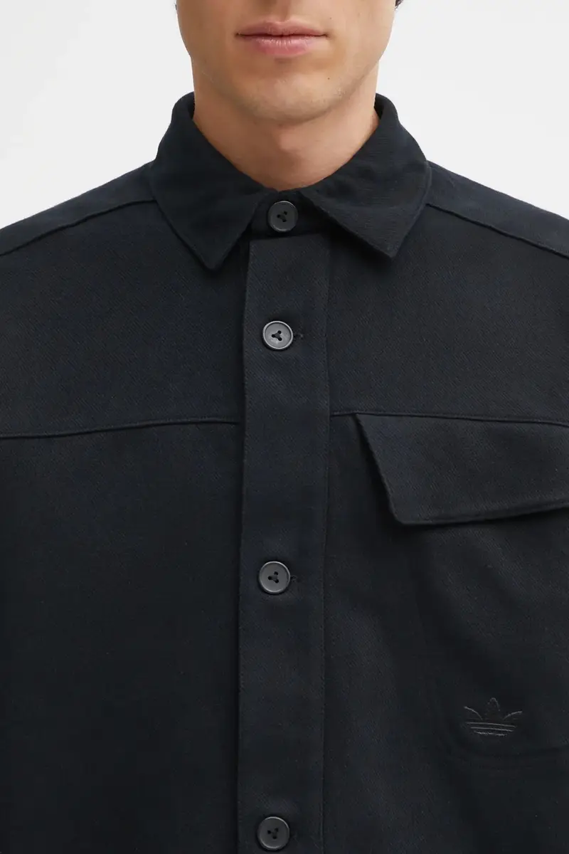 camicia in cotone P Ess Shi uomo colore nero JW0118 miniatura 4