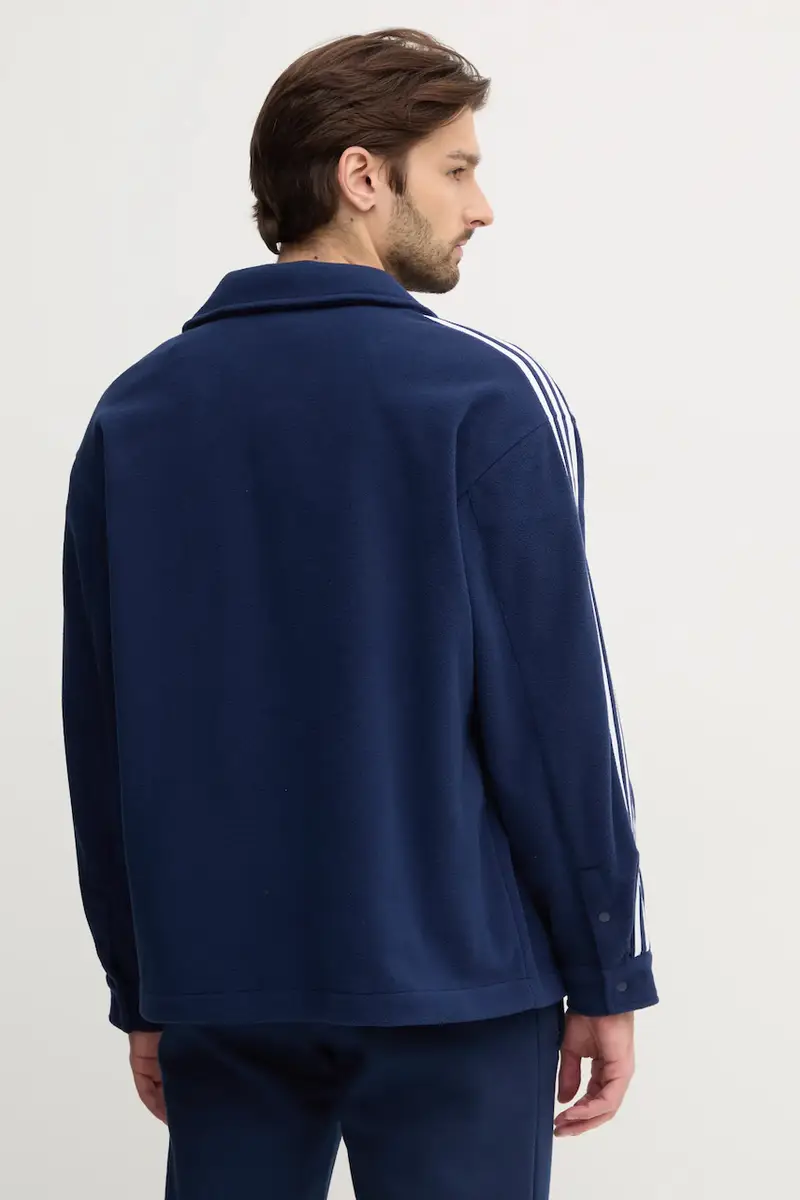 camicia in pile colore blu navy IX5217 miniatura 3