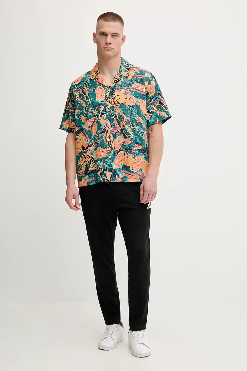 camicia Resort Shirt uomo colore arancione KC5901 miniatura 2