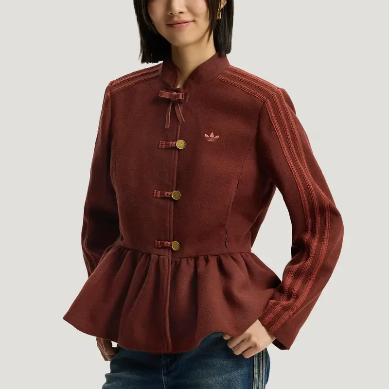 Originals Capodanno FW25 Nuovo Stile Cinese Giacca Aderente Sportiva a Strisce che Definisce la Vita Donna giacche KR5069 M miniatura 2