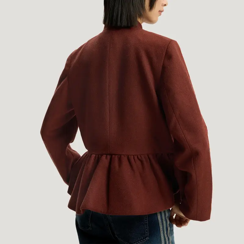 Originals Capodanno FW25 Nuovo Stile Cinese Giacca Aderente Sportiva a Strisce che Definisce la Vita Donna giacche KR5069 miniatura 5