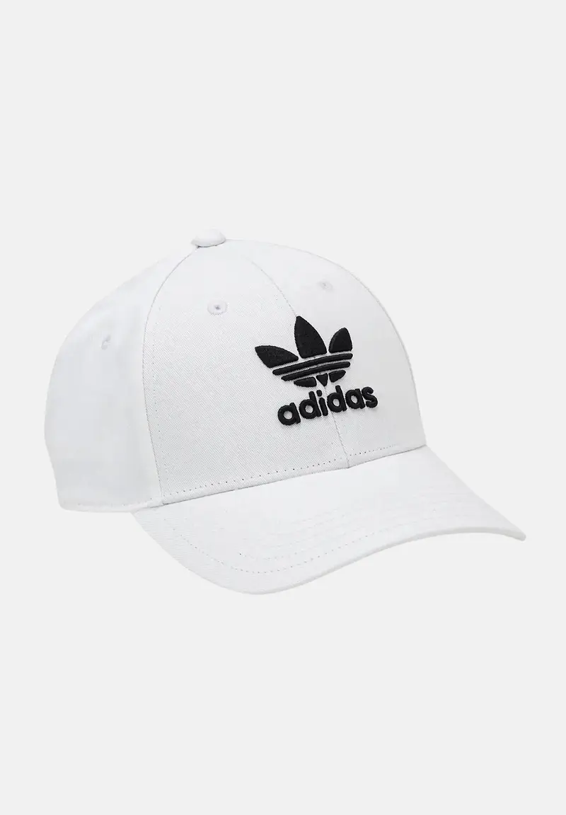 ADIDAS ORIGINALS  Cappello con visiera Trefoil Baseball bianco per uomo e donna