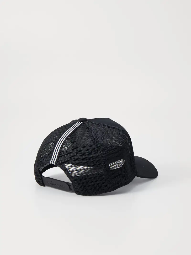 Cappello da baseball nero / bianco miniatura 3