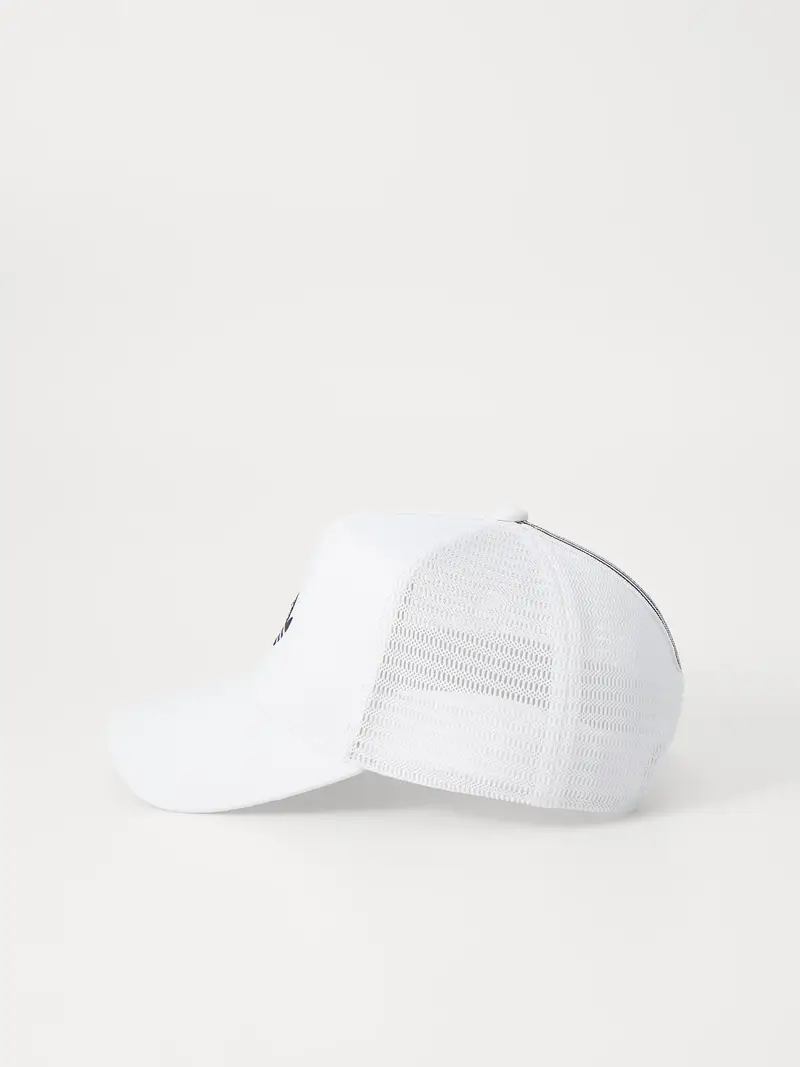 Cappello da baseball nero / bianco miniatura 2