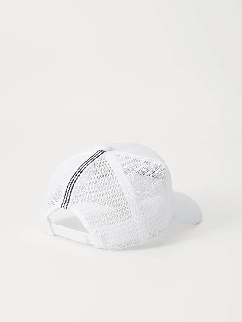 Cappello da baseball nero / bianco miniatura 3