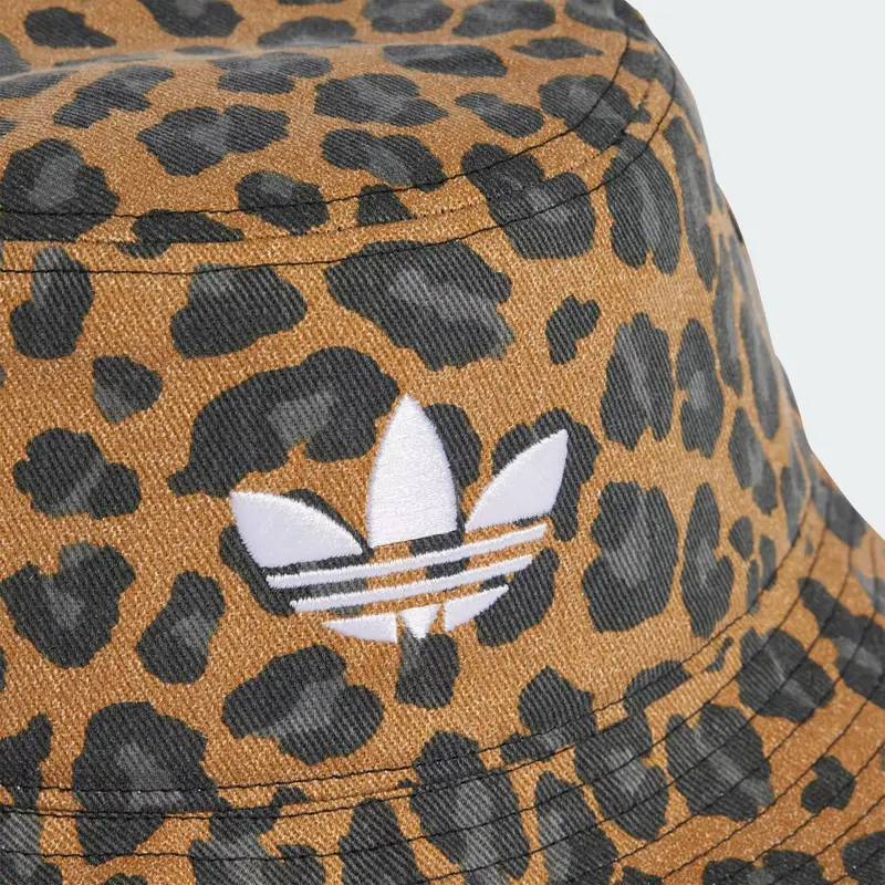 Cappello 'Leopard Bucket' caramello / grigio scuro / nero / bianco miniatura 2