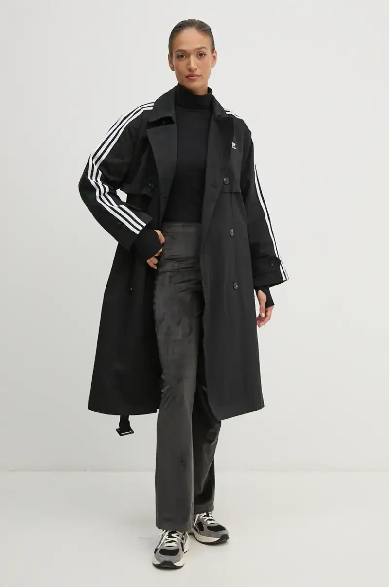 cappotto Tcoat Twill donna colore nero IZ0381 miniatura 2