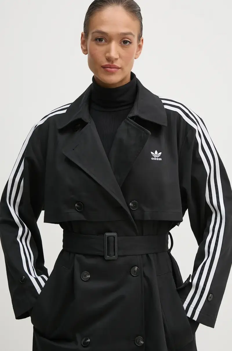 cappotto Tcoat Twill donna colore nero IZ0381 miniatura 4