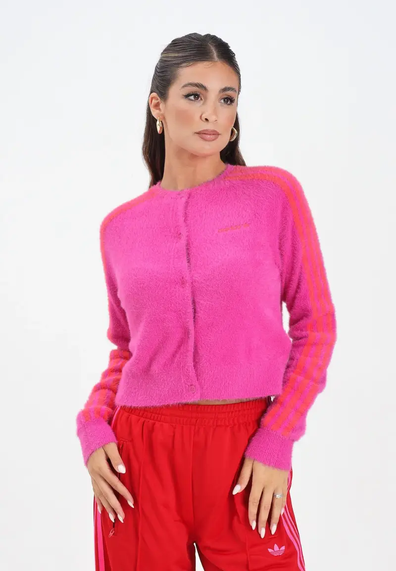 adidas Originals Cardigan Donna Fucsia 2817728 miniatura 2