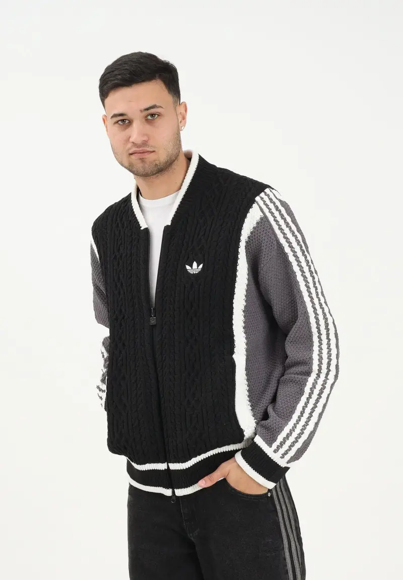 adidas Originals Cardigan Uomo Nero 3805056 miniatura 2