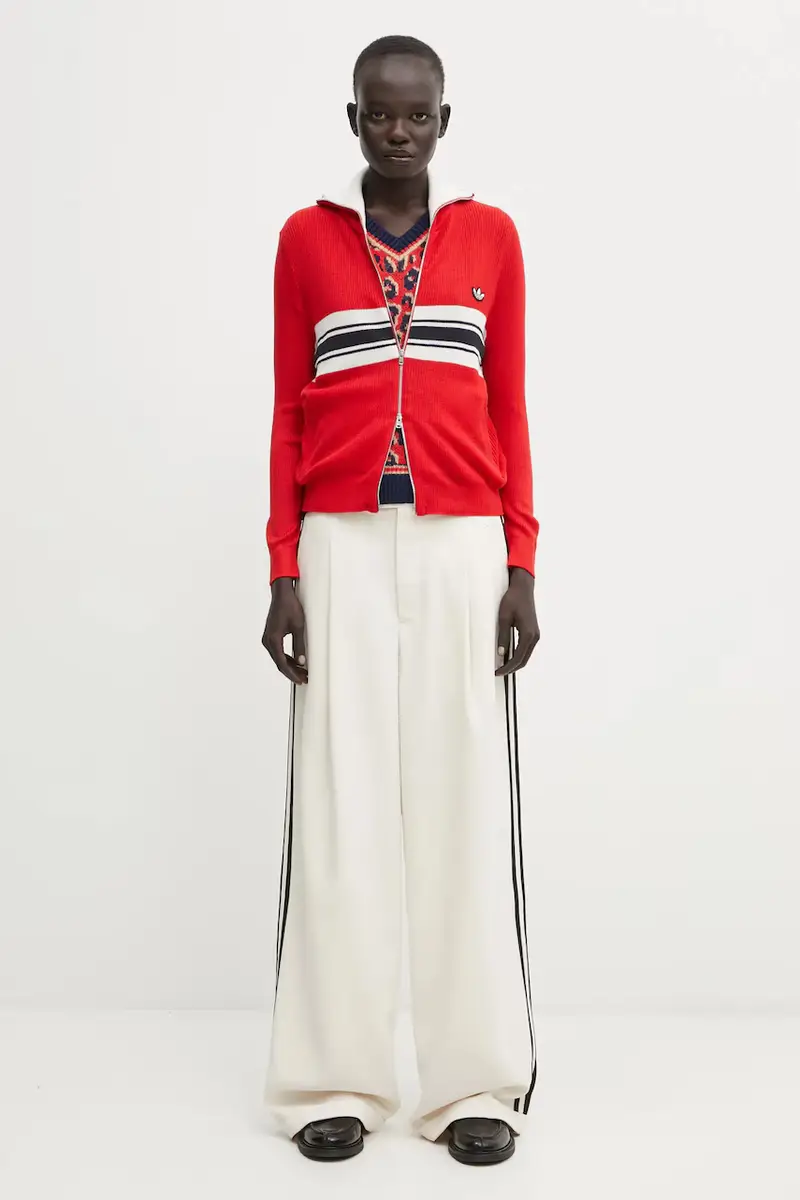 adidas Originals Cardigan Donna Rosso 3620631 miniatura 5