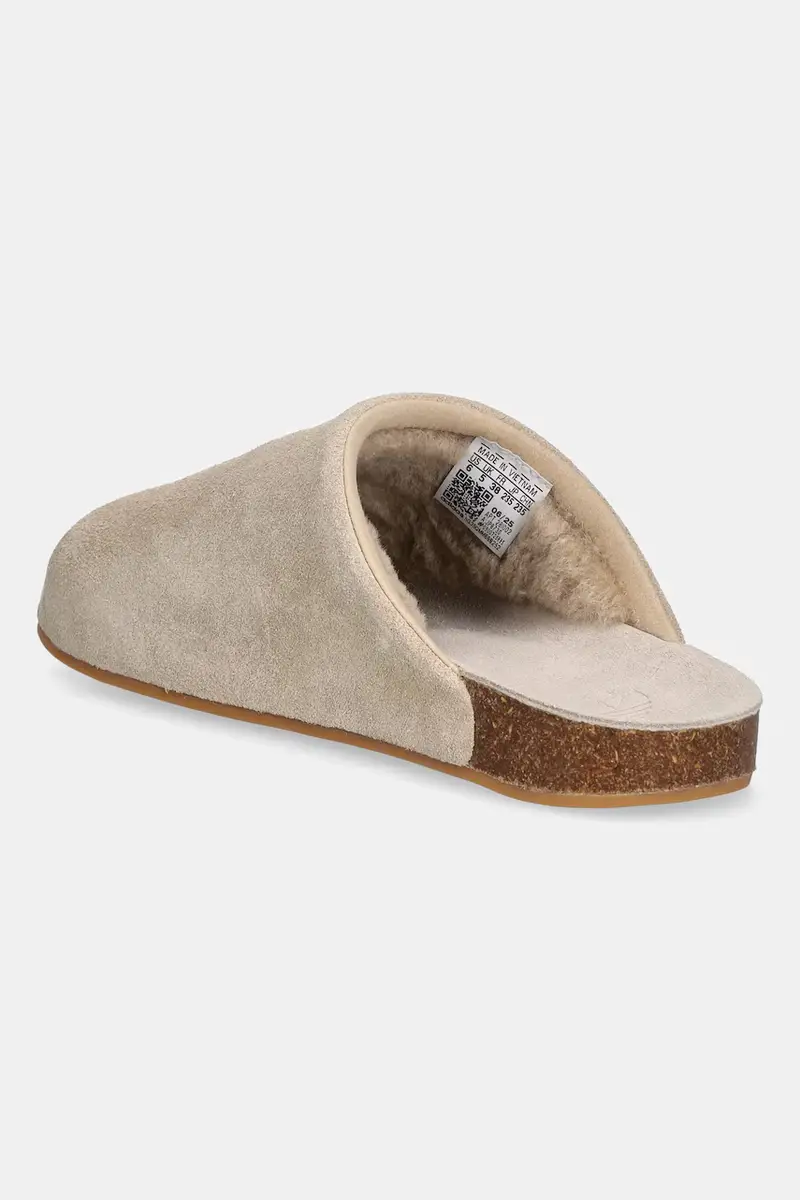 ciabatte slide in camoscio Adimule donna colore beige JP8730 miniatura 3