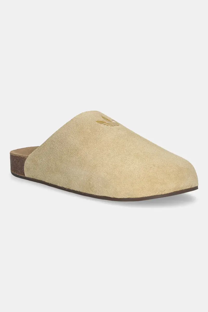 ciabatte slide in camoscio Adimule donna colore beige JR3587