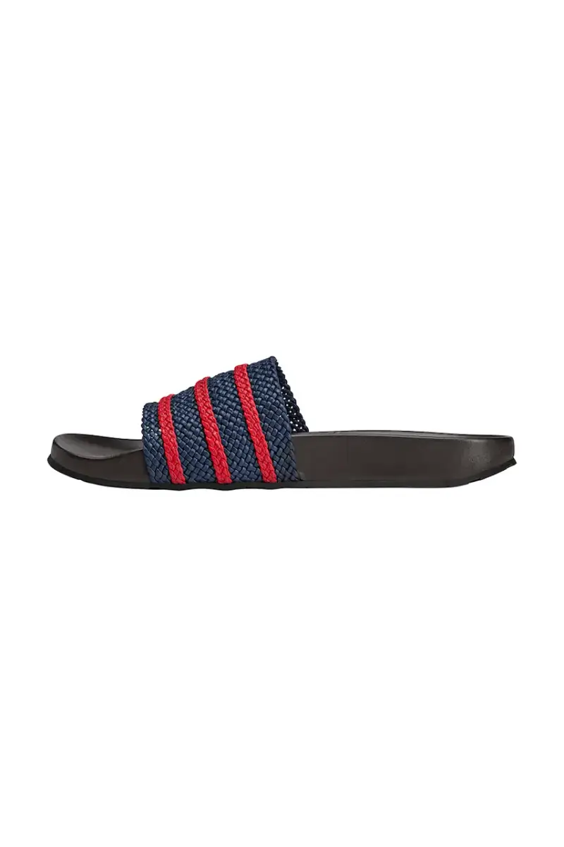 ciabatte slide x Wales Bonner Adilette donna colore blu navy KI3388 miniatura 4