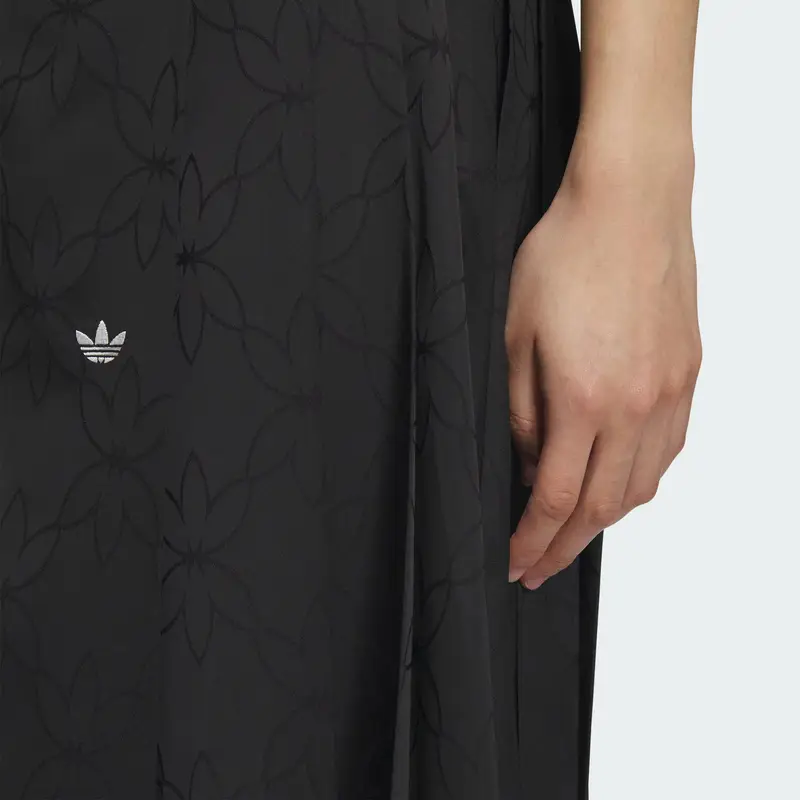 Originals Comoda Morbida Delicata sulla Pelle Moda Casual Gonna Lunga Gonne Donna Nera KB6397 2XS miniatura 4