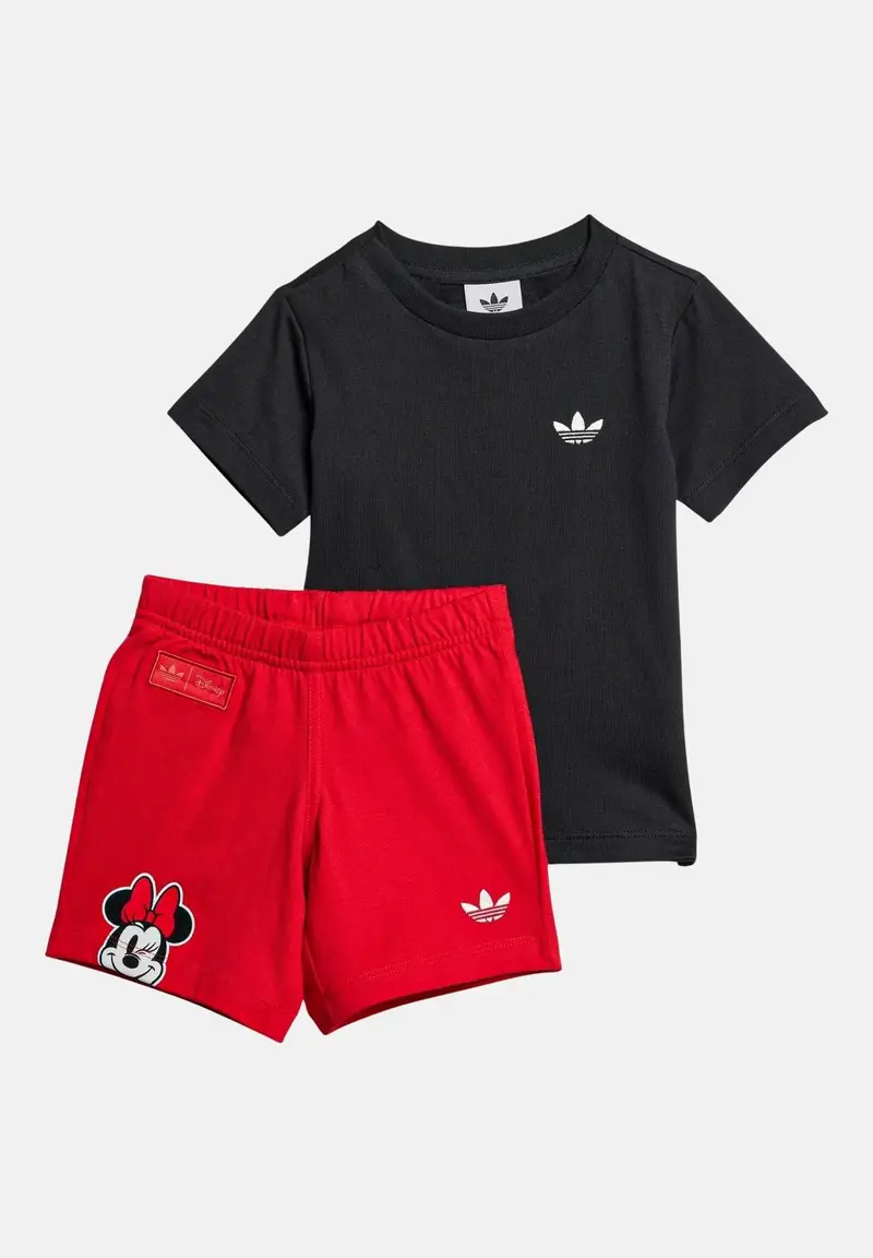 ADIDAS ORIGINALS Completino DISNEY MICKEY MOUSE nero e rosso da neonato