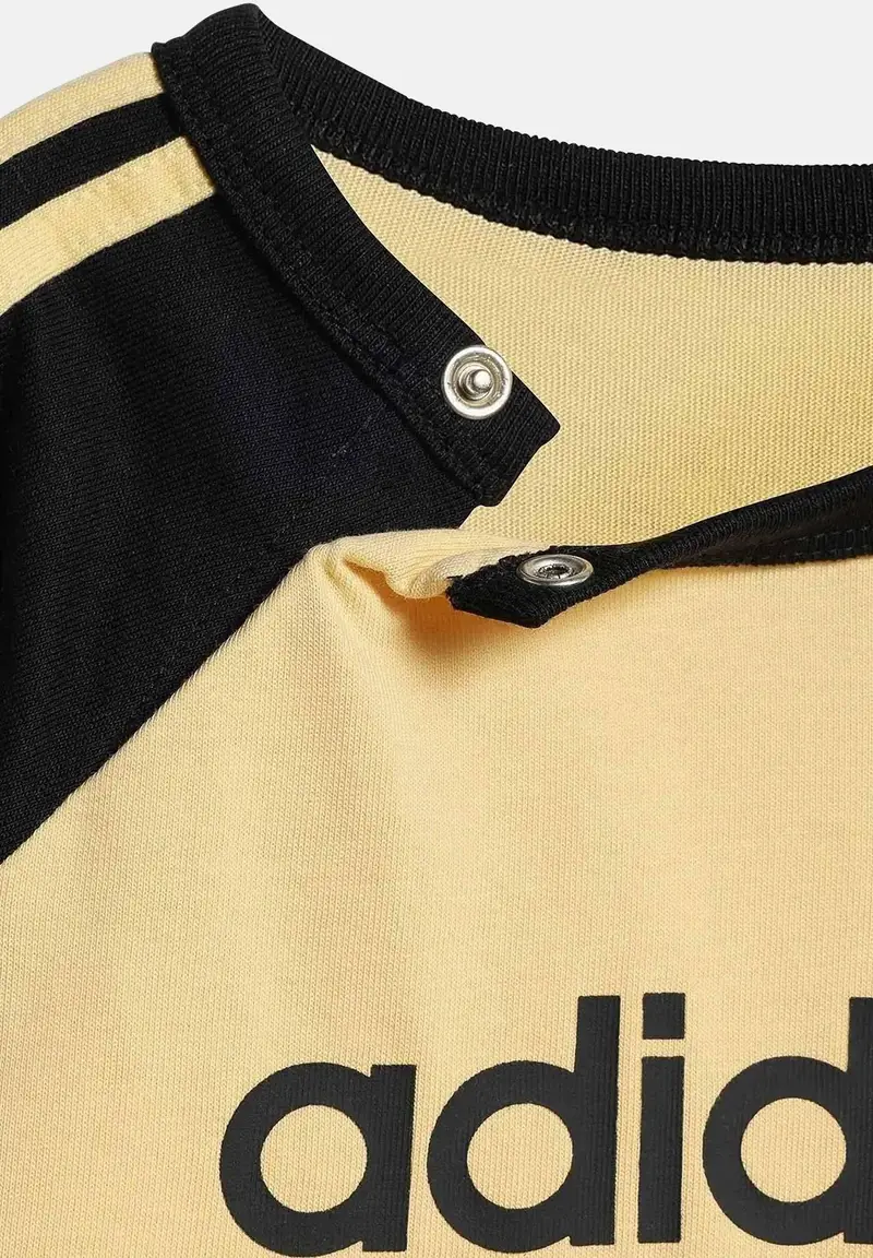 Completino Sprinter giallo e nero da neonato miniatura 3