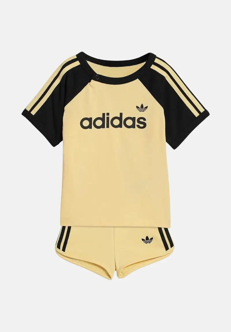 Completino Sprinter giallo e nero da neonato