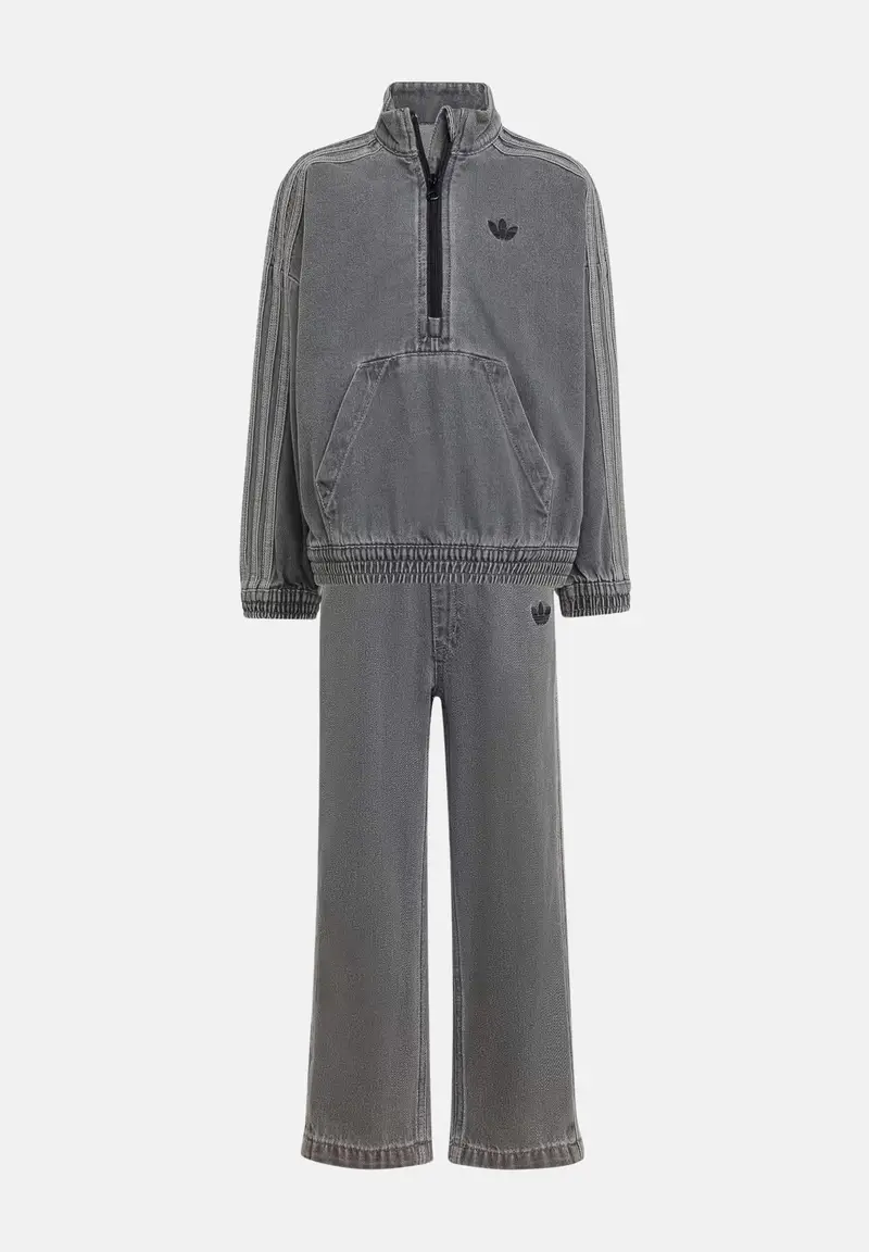 ADIDAS ORIGINALS Completo Denim Crew grigio per bambino e bambina