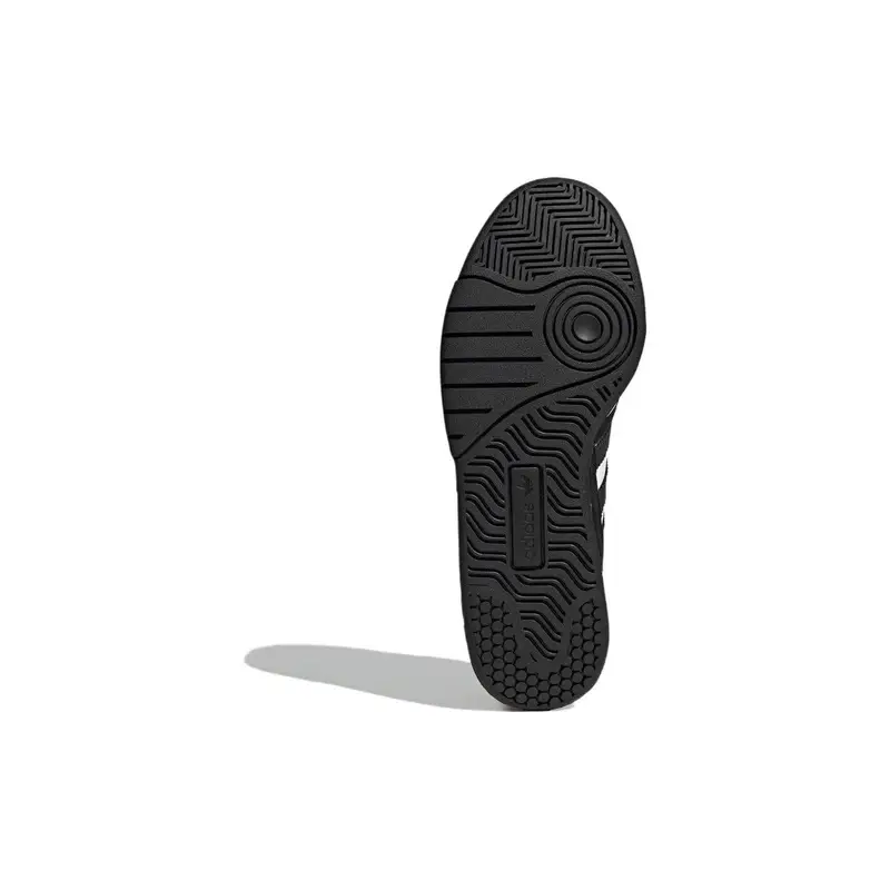 Originals Courtic Tessuto Pelle Sintetica Comode Versatili Antiscivolo Resistenti all Usura Scarpe da Skate Basse Unisex Sneakers Nere ID6067 36 miniatura 3