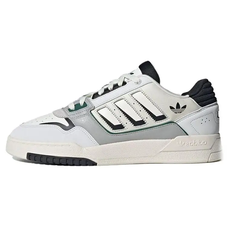 Adidas Sneakers Drop Step 2.0 Low in Pelle Unisex Bianco Grigio Nero
