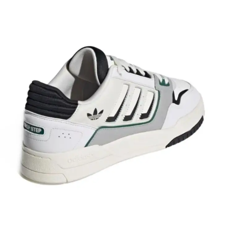 Originals Drop Step 2 0 Low Pelle Lacci Antiscivolo Durevoli Scarpe da Skate Basse Sneakers Unisex Bianco Grigio Nero IG4332 46⅔ miniatura 2