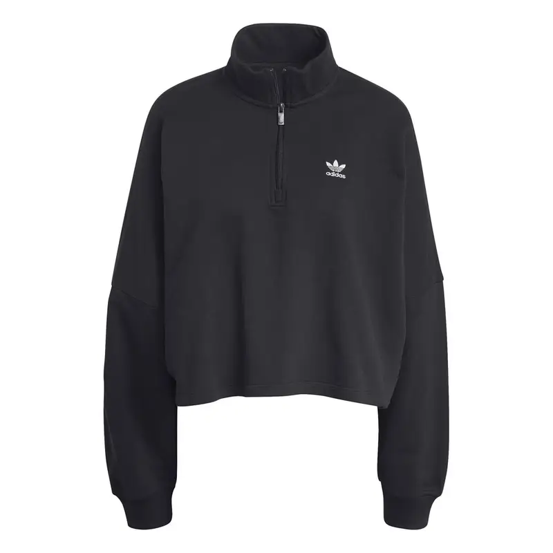 Ess Felpa Con Cerniera Nero Donna M