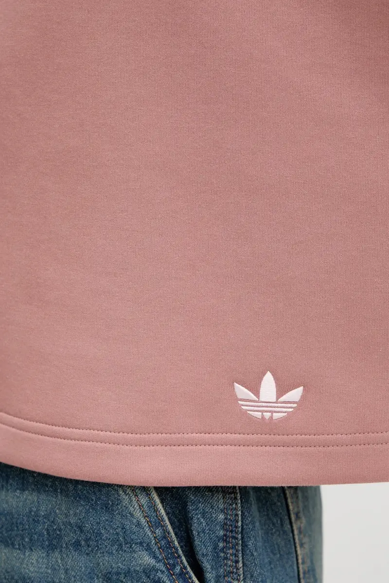 felpa 3-Stripes donna colore arancione con cappuccio con applicazione JW3601 miniatura 5