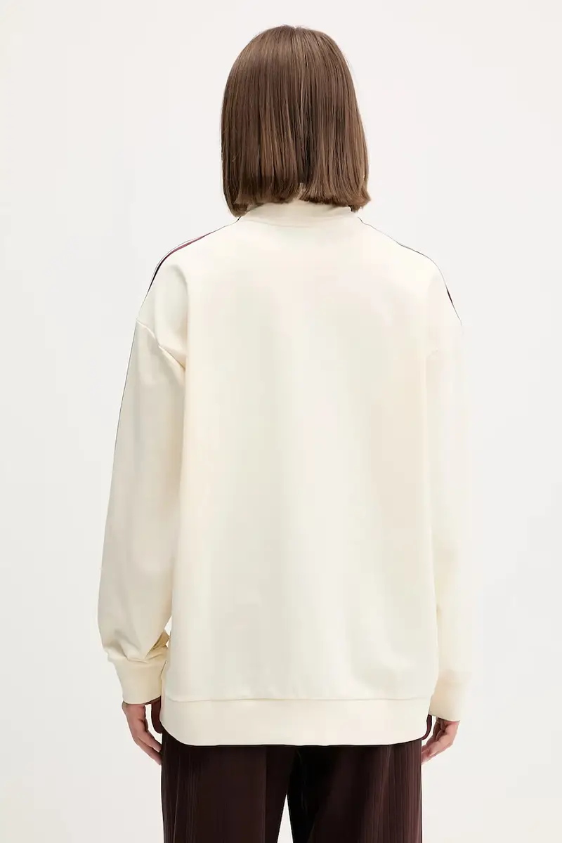 felpa 3-Stripes donna colore beige KA7751 miniatura 3