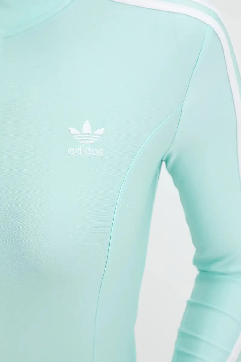 felpa 3-Stripes donna colore turchese con applicazione JC5579 miniatura 5