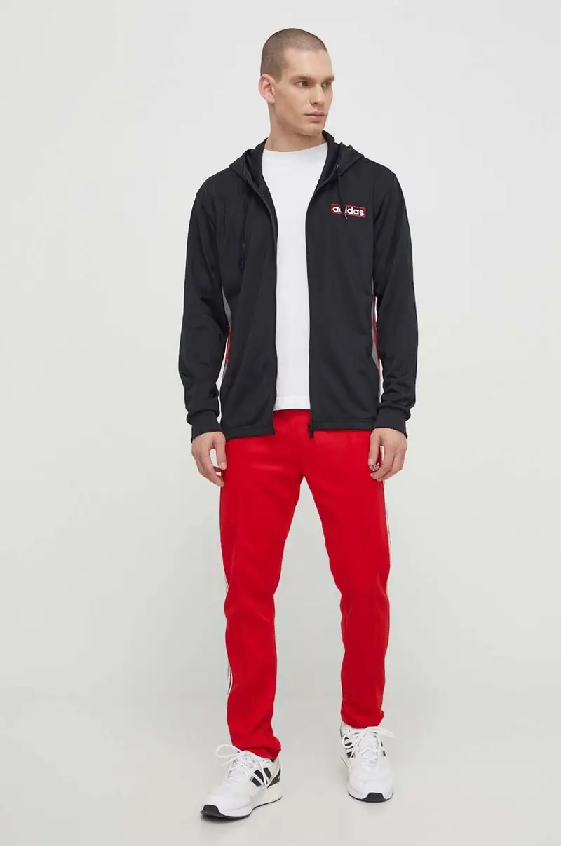 felpa Adibreak Full-Zip Hoodie uomo colore nero con cappuccio IM8209 miniatura 2